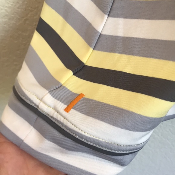 Women’s Lucy workout tank spin fusion tank yellow stripe NEW! - Picture 5 of 7